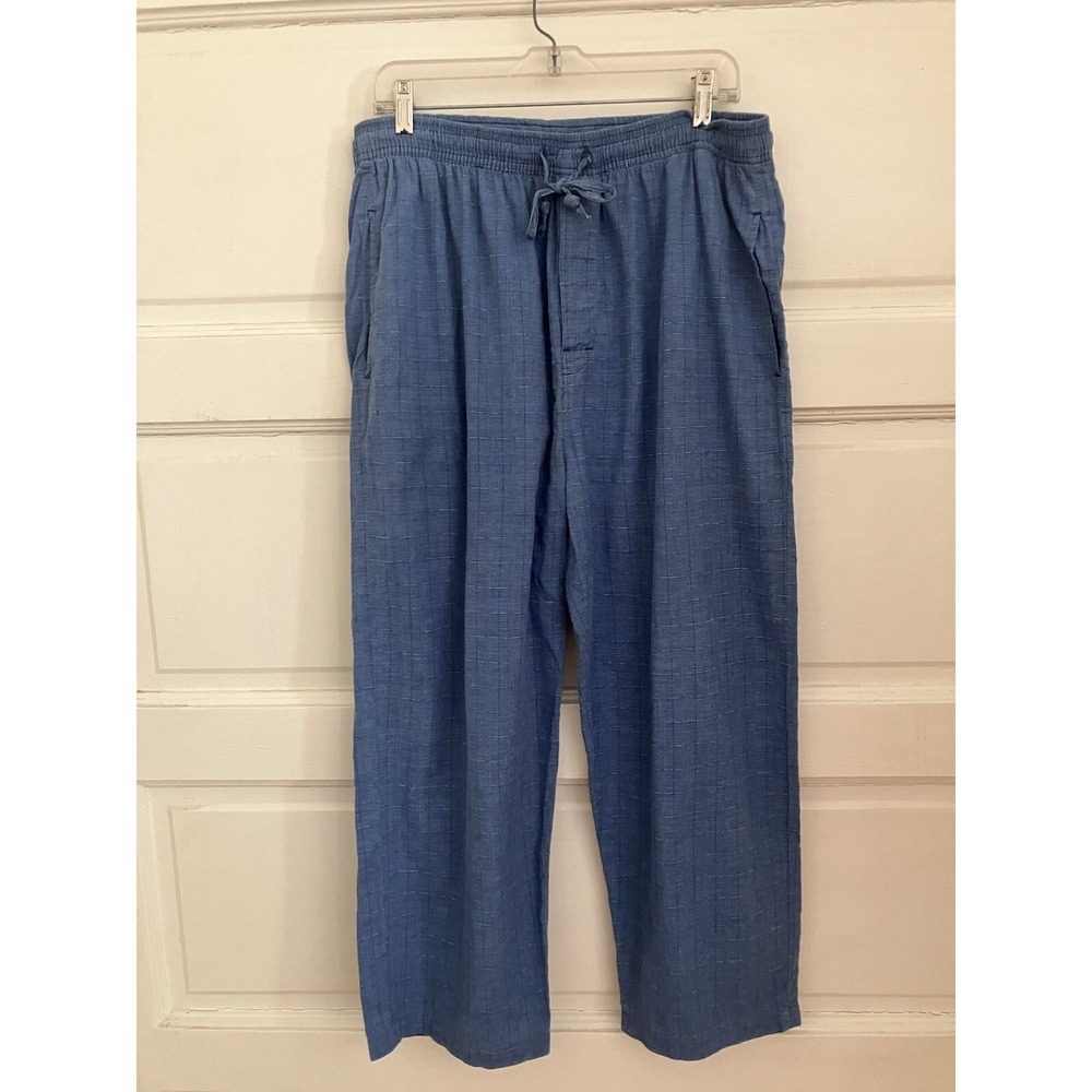 Nautica mens Long-sleeve Lightweight Cotton sleepwear rope and pants Blue Sz MED - Picture 11 of 14